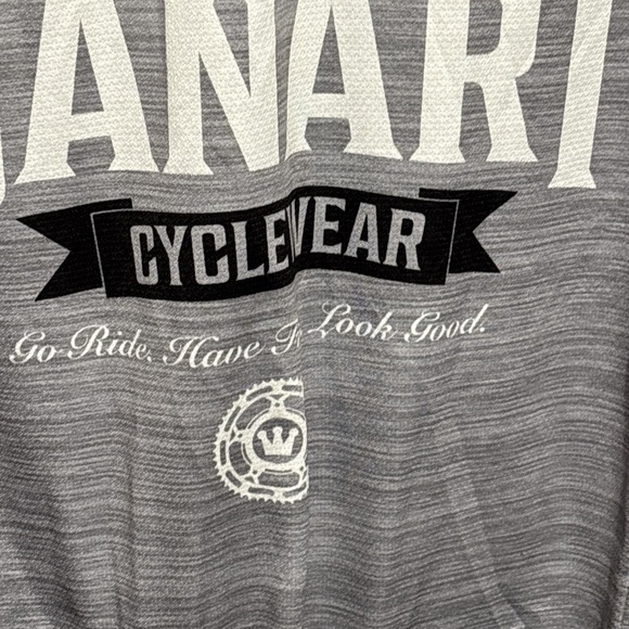 CANARI Cycling Jersey Men's XL Black and White Bicycle Full Zip Top - Picture 9 of 16